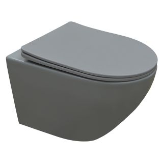 Унитаз подвесной Azario Grado AZ-0046 SP MDG безободковый с быстросъемным сидением микролифт